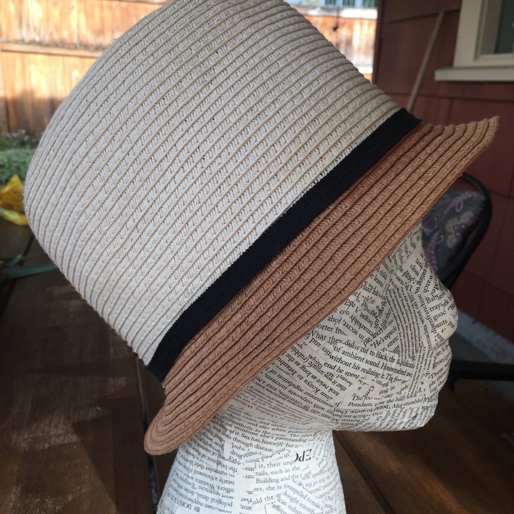 J.Crew Straw Packable Fedora Hat - image 2